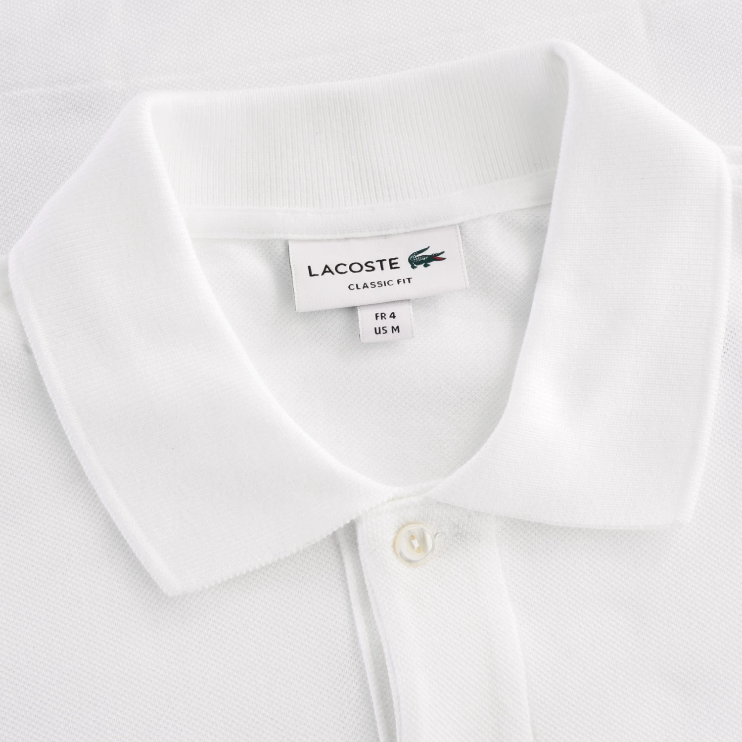 Lacoste Classic Pique Polo Shirt - White 2 Lacoste Classic Pique Polo Shirt - White - Image 2