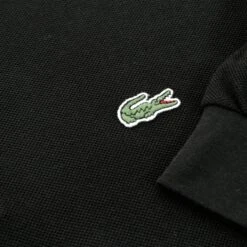 Lacoste Pique LS Polo Shirt - Black -Stuarts Fashion Store lacoste pique ls polo shirt black p25741 101198 image