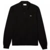 Lacoste Pique LS Polo Shirt - Black
