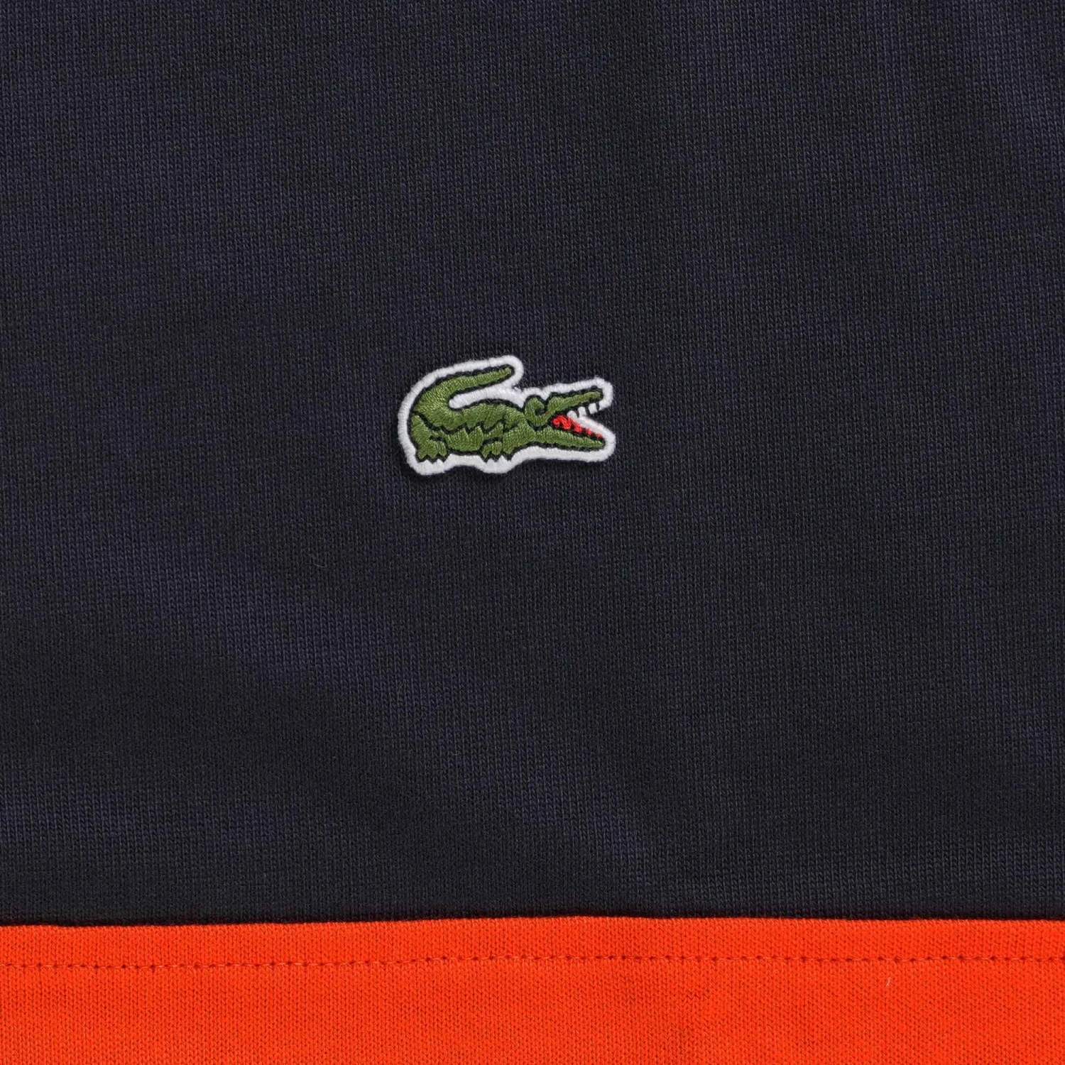 Lacoste Rugby-Style Colour Block Polo Shirt - Navy 3 Lacoste Rugby-Style Colour Block Polo Shirt - Navy - Image 3