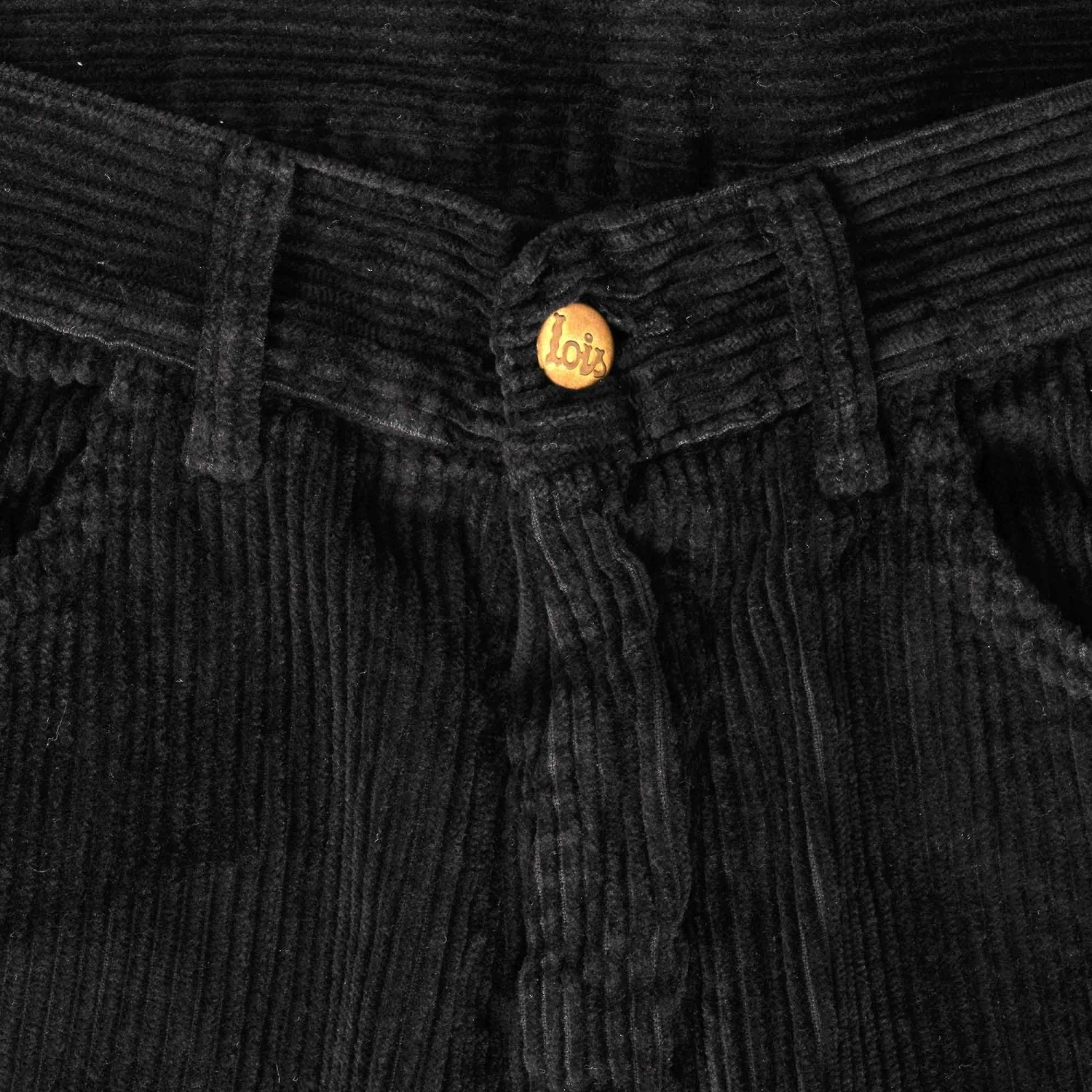 Lois Jeans Dallas Jumbo Cord Trousers - Black 2 Lois Jeans Dallas Jumbo Cord Trousers - Black - Image 2