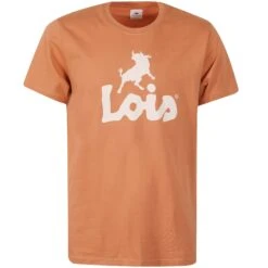 Lois Jeans New Baco Logo T-Shirt - Tangerine