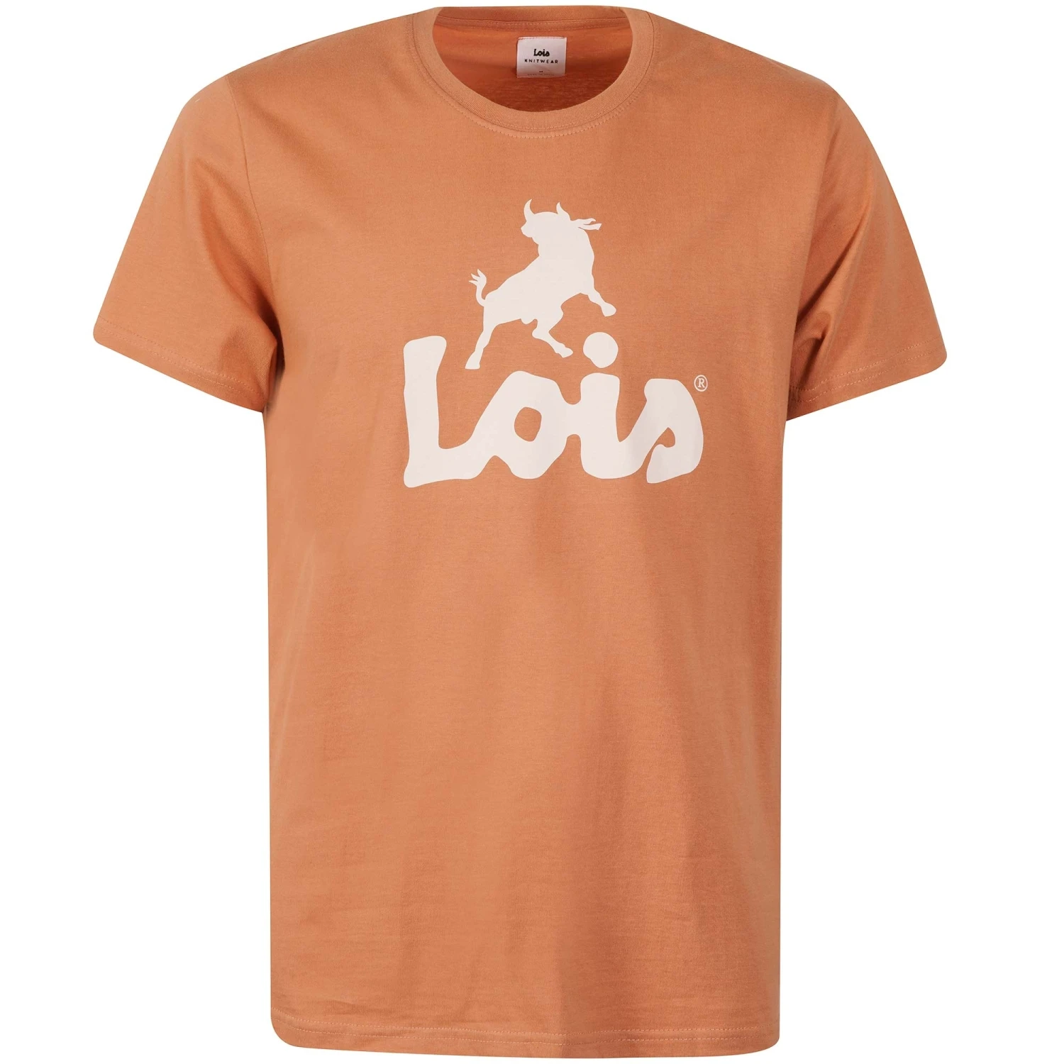 Lois Jeans New Baco Logo T-Shirt - Tangerine 1 Lois Jeans New Baco Logo T-Shirt - Tangerine