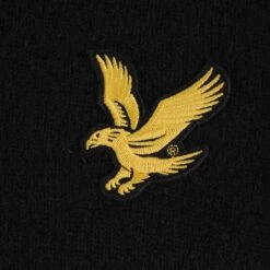 Lyle & Scott X Stuarts London Plain Lambswool V-Neck Jumper - Jet Black -Stuarts Fashion Store lyle scott x stuarts london plain lambswool v neck jumper jet black p51870 705081 image