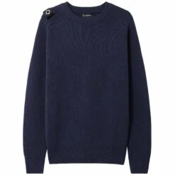 Ma Strum Milano Knit Crew Neck Sweater - True Navy