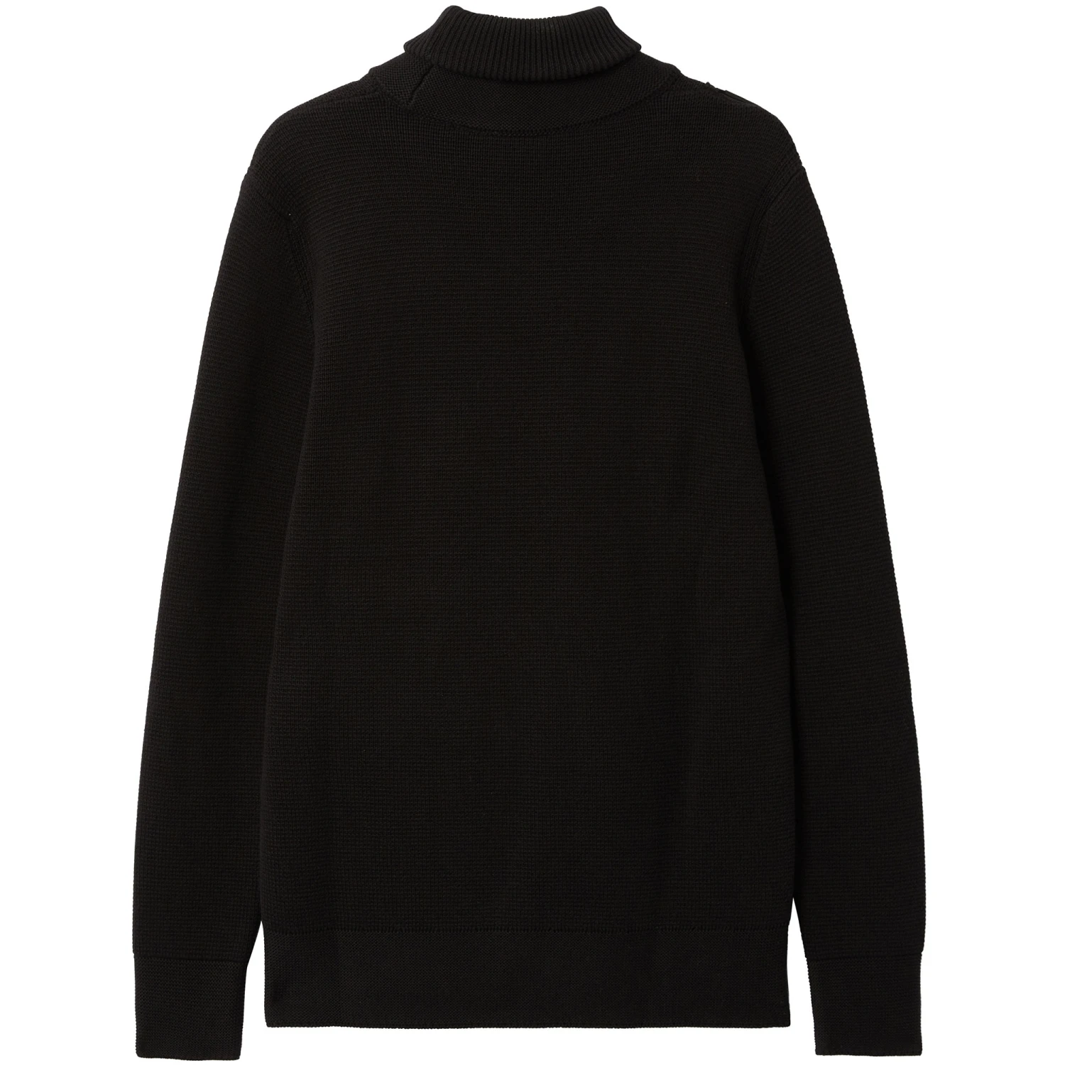 Ma Strum Milano Knit Roll Neck Jumper - Jet Black 4 Ma Strum Milano Knit Roll Neck Jumper - Jet Black - Image 4