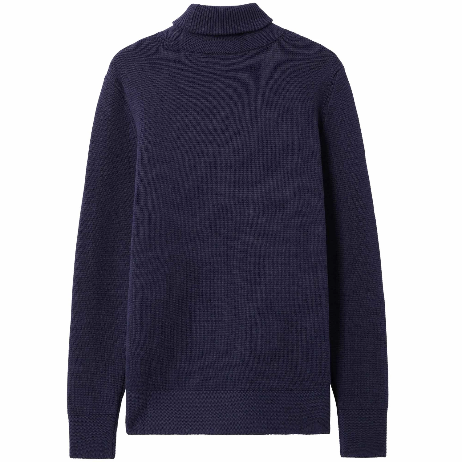 Ma Strum Milano Knit Roll Neck Jumper - True Navy 4 Ma Strum Milano Knit Roll Neck Jumper - True Navy - Image 4