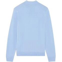 Maison Kitsune Dress Fox Patch Polo Jumper - Pale Blue 7 Maison Kitsune Dress Fox Patch Polo Jumper - Pale Blue -Stuarts Fashion Store maison kitsune dress fox patch polo jumper pale blue p57733 839220 image