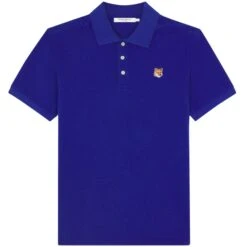Maison Kitsune Fox Head Patch Classic Polo Shirt - Deep Blue