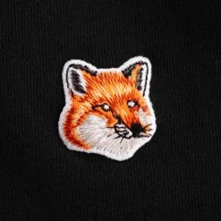 Maison Kitsune Fox Head Patch Sweatshirt - Black -Stuarts Fashion Store maison kitsune fox head patch sweatshirt black p44224 686647 image