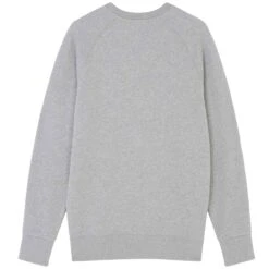 Maison Kitsune Fox Head Patch Sweatshirt - Grey Melange 7 Maison Kitsune Fox Head Patch Sweatshirt - Grey Melange -Stuarts Fashion Store maison kitsune fox head patch sweatshirt grey melange p48179 885333 image