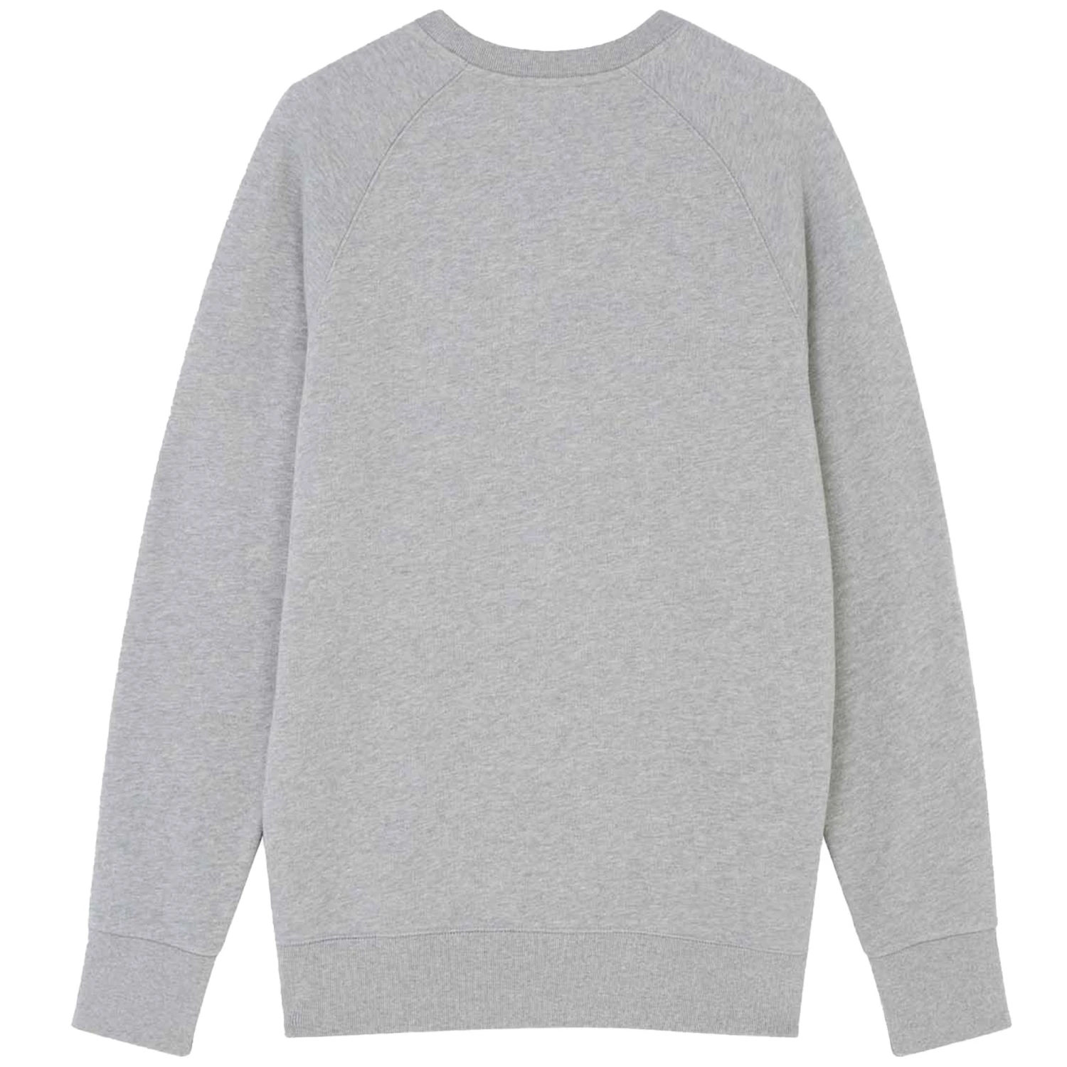 Maison Kitsune Fox Head Patch Sweatshirt - Grey Melange 4 Maison Kitsune Fox Head Patch Sweatshirt - Grey Melange - Image 4