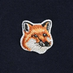 Maison Kitsune Fox Head Patch Sweatshirt - Navy 6 Maison Kitsune Fox Head Patch Sweatshirt - Navy -Stuarts Fashion Store maison kitsune fox head patch sweatshirt navy p48177 602240 image