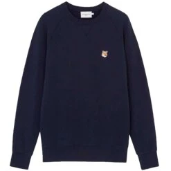 Maison Kitsune Fox Head Patch Sweatshirt - Navy
