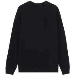 Maison Kitsune Grey Fox Head Patch Classic Sweatshirt - Black -Stuarts Fashion Store maison kitsune grey fox head patch classic sweatshirt black p48850 885365 image