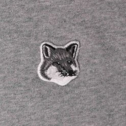 Maison Kitsune Grey Fox Head Patch Classic Sweatshirt - Grey Melange 6 Maison Kitsune Grey Fox Head Patch Classic Sweatshirt - Grey Melange -Stuarts Fashion Store maison kitsune grey fox head patch classic sweatshirt grey melange p55586 784383 image