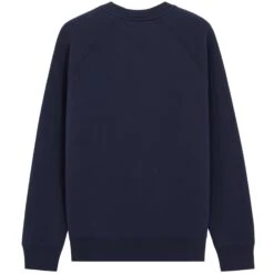 Maison Kitsune Grey Fox Head Patch Classic Sweatshirt - Navy 7 Maison Kitsune Grey Fox Head Patch Classic Sweatshirt - Navy -Stuarts Fashion Store maison kitsune grey fox head patch classic sweatshirt navy p55587 784408 image