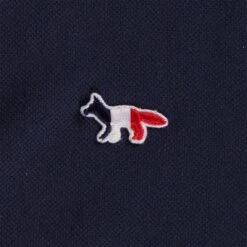 Maison Kitsune Tricolour Patch Classic Polo Shirt - Navy 6 Maison Kitsune Tricolour Patch Classic Polo Shirt - Navy -Stuarts Fashion Store maison kitsune tricolour patch classic polo shirt navy p59166 870822 image