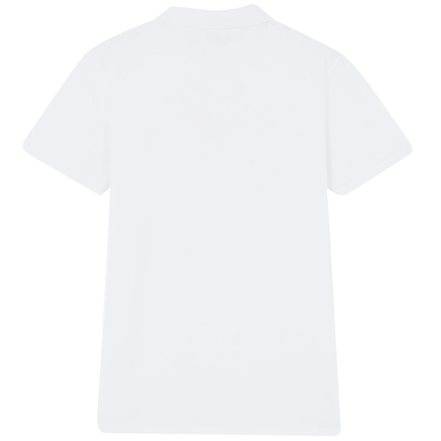 Maison Kitsune Tricolour Patch Classic Polo Shirt - White 4 Maison Kitsune Tricolour Patch Classic Polo Shirt - White - Image 4