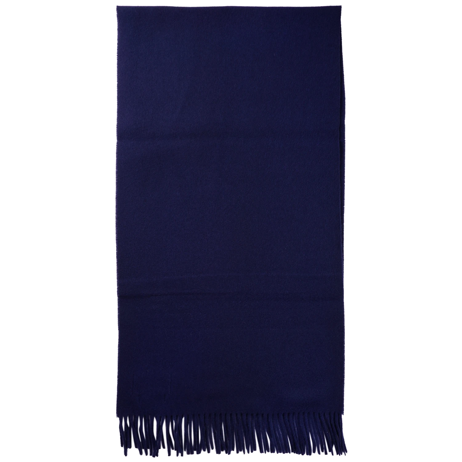 Maison Kitsune Virgin Wool Logo Scarf - Ink Blue 2 Maison Kitsune Virgin Wool Logo Scarf - Ink Blue - Image 2