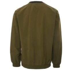 Maison Kitsune Woven Sweatshirt - Khaki -Stuarts Fashion Store maison kitsune woven sweatshirt khaki p51337 696640 image