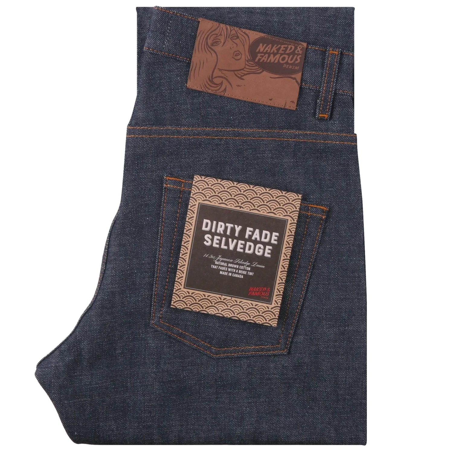 Naked And Famous Denim Easy Guy Dirty Fade Selvedge Jeans - Indigo 1 Naked And Famous Denim Easy Guy Dirty Fade Selvedge Jeans - Indigo