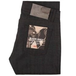 Naked And Famous Denim Weird Guy Stretch Selvedge - Black X Grey