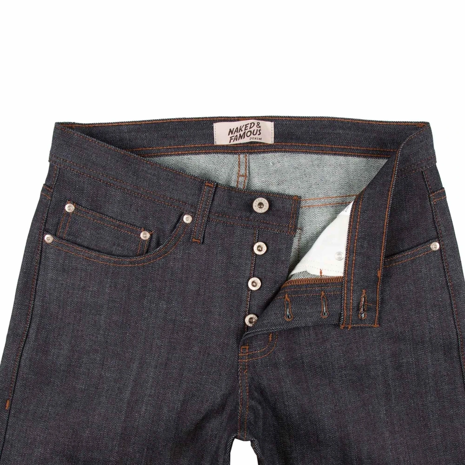 Naked And Famous Denim Weird Guy Stretch Selvedge - Indigo 2 Naked And Famous Denim Weird Guy Stretch Selvedge - Indigo - Image 2