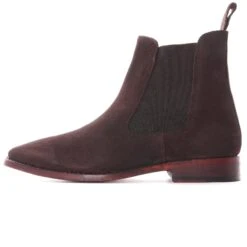 None Of The Above Dealer Chelsea Boot - Brown Suede