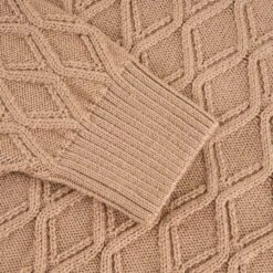 None Of The Above Diamond Textured Jumper - Camel -Stuarts Fashion Store none of the above diamond textured jumper camel p51469 694726 image