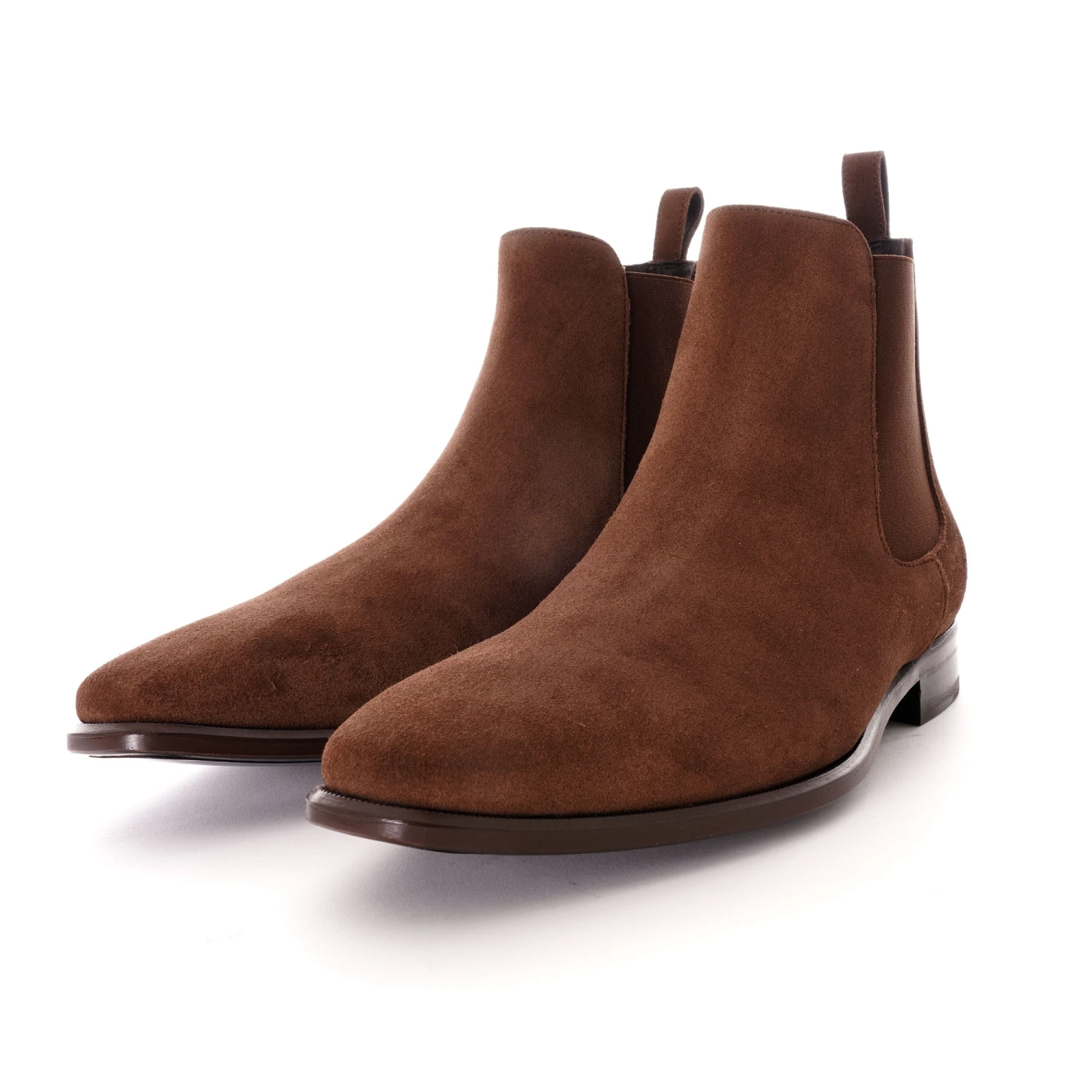 None Of The Above Handmade Chelsea Boots - Tan Suede 2 None Of The Above Handmade Chelsea Boots - Tan Suede - Image 2