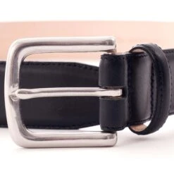 None Of The Above Leather Belt - Atlantic Blue - Made In England