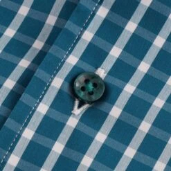 None Of The Above Made In Italy Daytona Short Sleeve Shirt - Green Check -Stuarts Fashion Store none of the above made in italy daytona short sleeve shirt green check p45994 510147 image