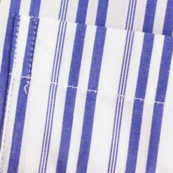 None Of The Above Made In Italy Stripe Short Sleeve Shirt - White/Navy -Stuarts Fashion Store none of the above made in italy stripe short sleeve shirt white navy p45999 510122 image