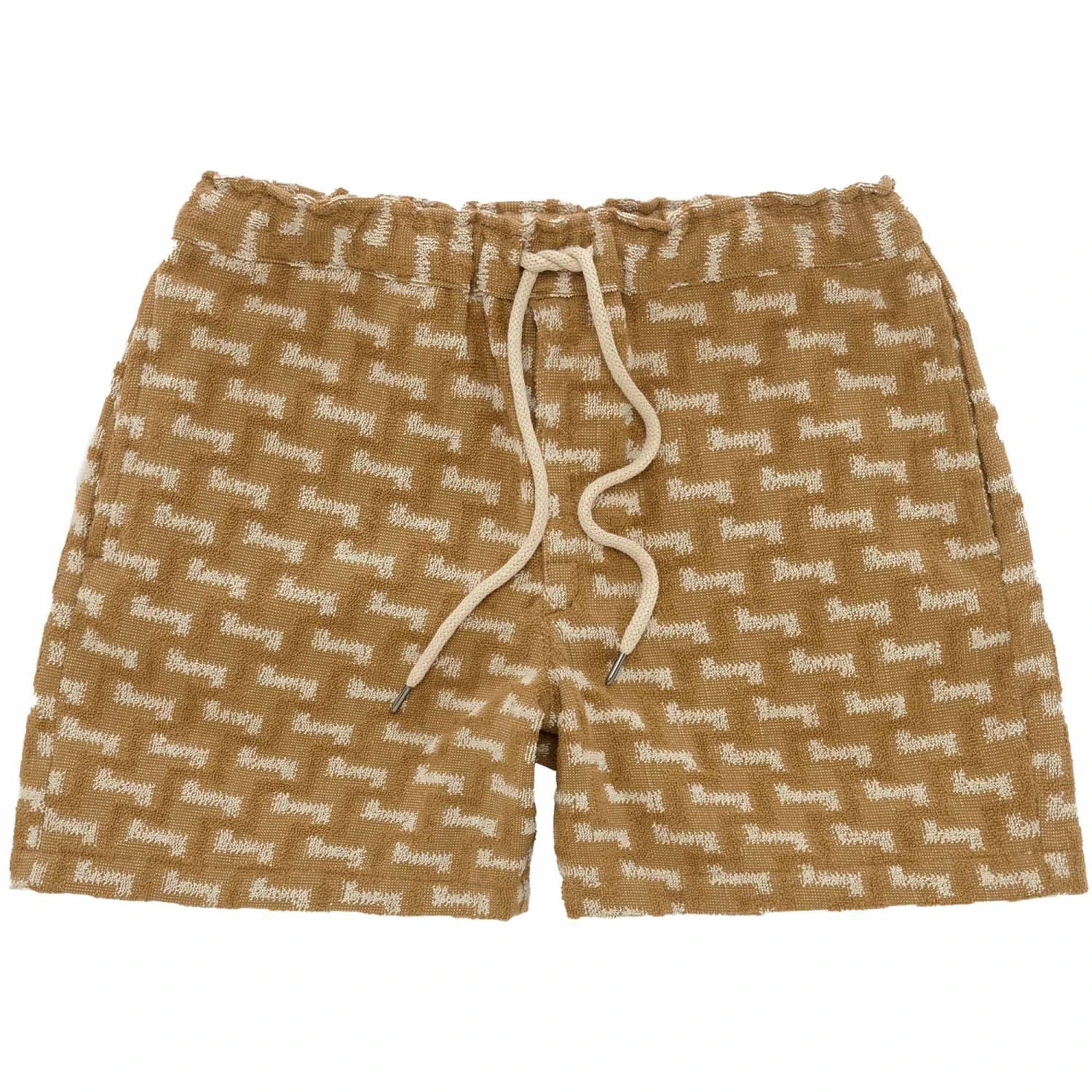 OAS Company Camel Layer Zig Terry Shorts - Camel 1 OAS Company Camel Layer Zig Terry Shorts - Camel