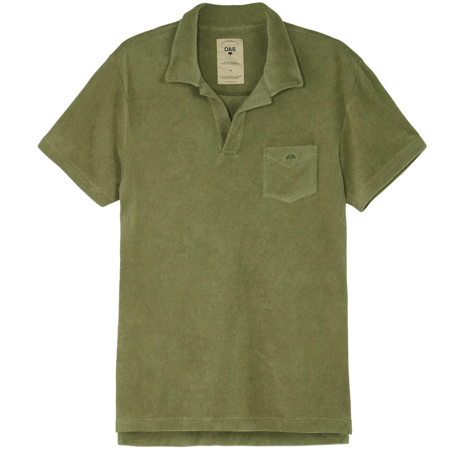OAS Company Polo Terry Shirt - Khaki 1 OAS Company Polo Terry Shirt - Khaki