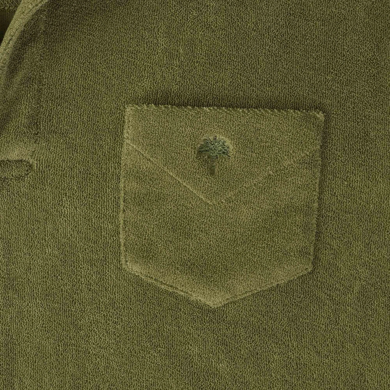 OAS Company Polo Terry Shirt - Khaki 3 OAS Company Polo Terry Shirt - Khaki - Image 3