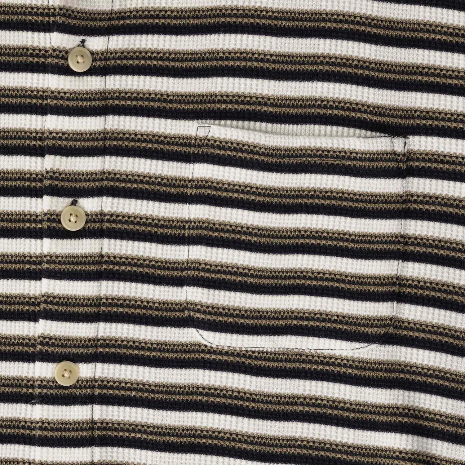 Oliver Spencer Riviera Short Sleeve Jersey Shirt - Cream/Navy 3 Oliver Spencer Riviera Short Sleeve Jersey Shirt - Cream/Navy - Image 3