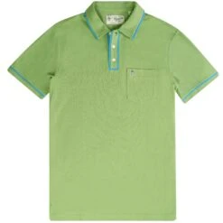 Original Penguin Earl Organic Cotton Polo Shirt - Kashmir Green