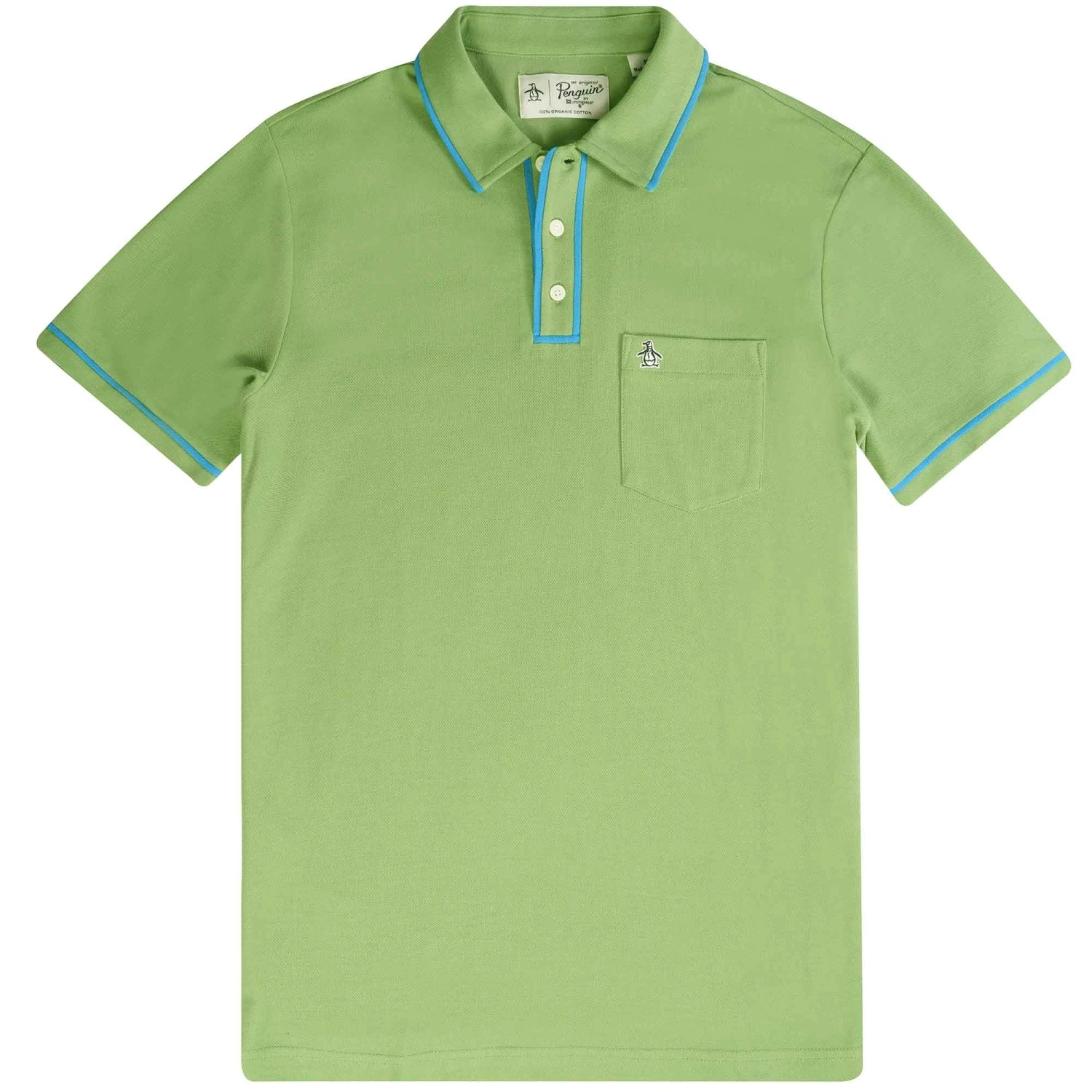 Original Penguin Earl Organic Cotton Polo Shirt - Kashmir Green 1 Original Penguin Earl Organic Cotton Polo Shirt - Kashmir Green