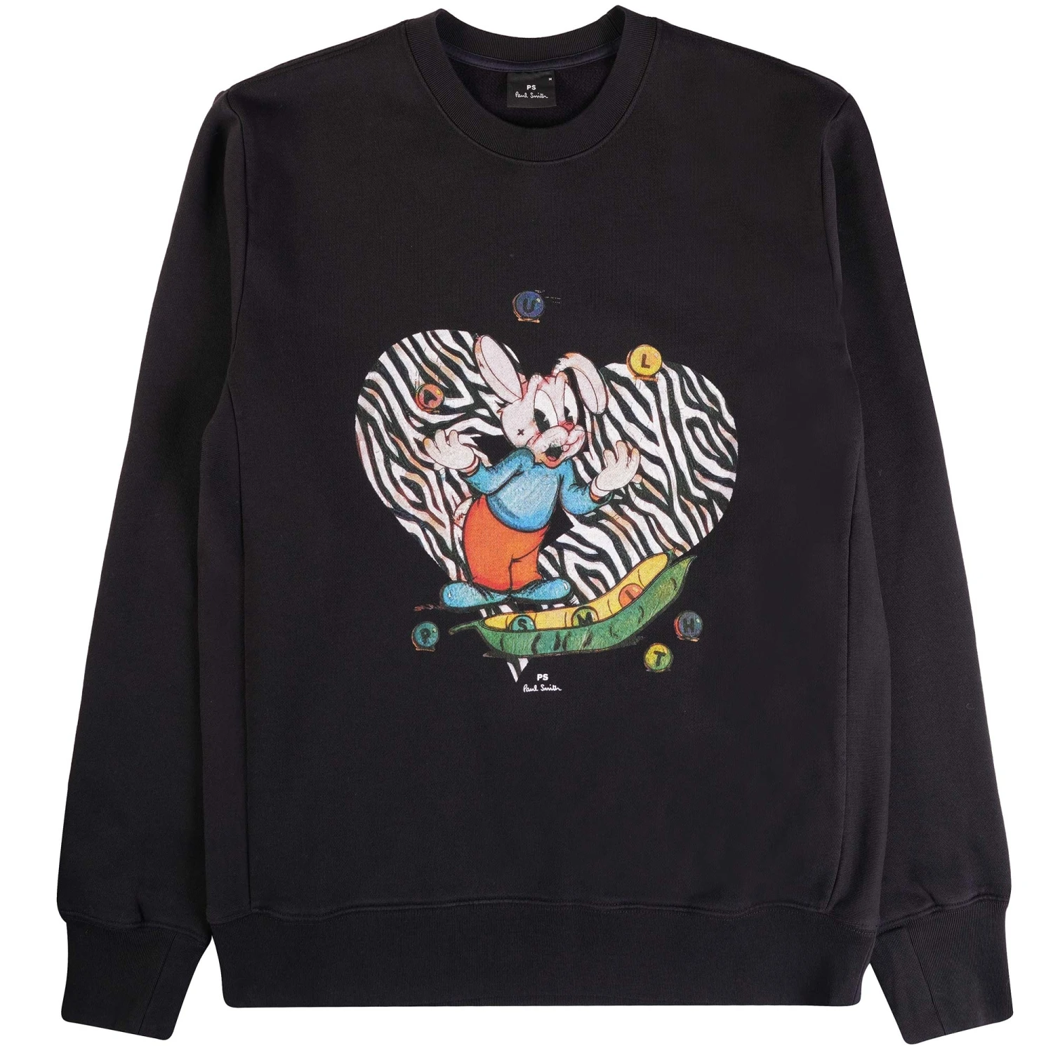 Paul Smith Bunny Heart Sweatshirt - Black 1 Paul Smith Bunny Heart Sweatshirt - Black