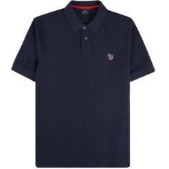 Paul Smith Cotton-Piqué Zebra Polo Shirt - Dark Navy
