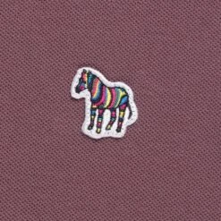 Paul Smith Cotton-Piqué Zebra Polo Shirt - Light Purple -Stuarts Fashion Store paul smith cotton pique zebra polo shirt light purple p59300 874597 image