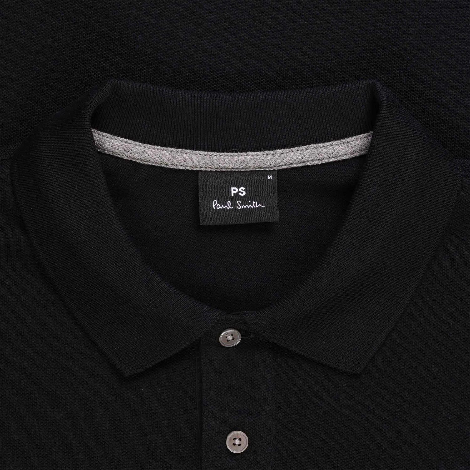 Paul Smith Long-Sleeve Zebra Logo Polo Shirt - Black 2 Paul Smith Long-Sleeve Zebra Logo Polo Shirt - Black - Image 2