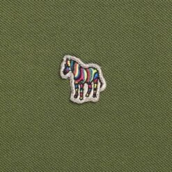 Paul Smith Long-Sleeve Zebra Logo Polo Shirt - Military Green 5 Paul Smith Long-Sleeve Zebra Logo Polo Shirt - Military Green -Stuarts Fashion Store paul smith long sleeve zebra logo polo shirt military green p59298 874522 image