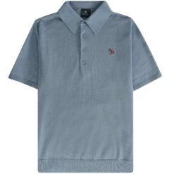 Paul Smith Short Sleeve Polo Shirt - Greyish
