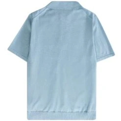 Paul Smith Short Sleeve Zipped Polo Shirt - Light Blue 7 Paul Smith Short Sleeve Zipped Polo Shirt - Light Blue -Stuarts Fashion Store paul smith short sleeve zipped polo shirt light blue p57300 828633 image