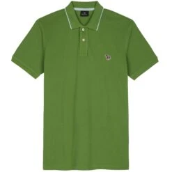 Paul Smith Slim-Fit Zebra Logo Polo Shirt - Emerald