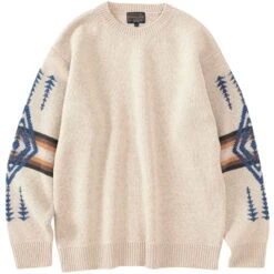 Pendleton Woolen Mills Crewneck Wool Pullover - Ivory