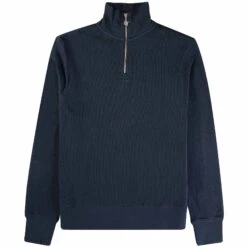 Pompeii Naval Zipper Sweatshirt - Navy